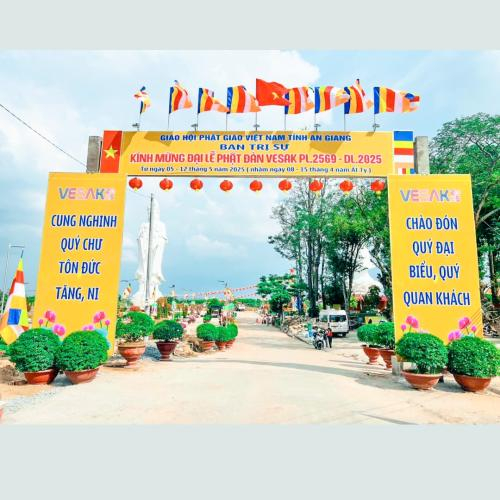 BAN TRỊ SỰ GIÁO HỘI PHẬT GIÁO VIỆT NAM TỈNH AN GIANG TỔ CHỨC ĐẠI LỄ PHẬT ĐẢN PL.2569 – DL.2025