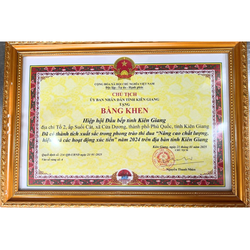 Hiệp Hội Đầu Bếp Tỉnh Kiên Giang Tổ Chức Hội Nghị Tổng Kết 2024 Và Triển Khai Kế Hoạch 2025