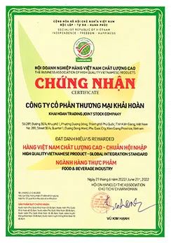 Chứng nhận chất lượng