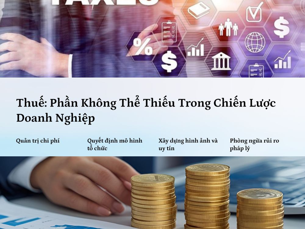 3. Thuế là một phần không thể thiếu trong chiến lược doanh nghiệp