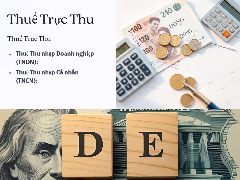 1. Thuế trực thu: đánh thẳng vào lợi nhuận và thu nhập