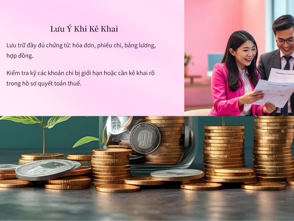 4. Lưu ý khi kê khai chi phí