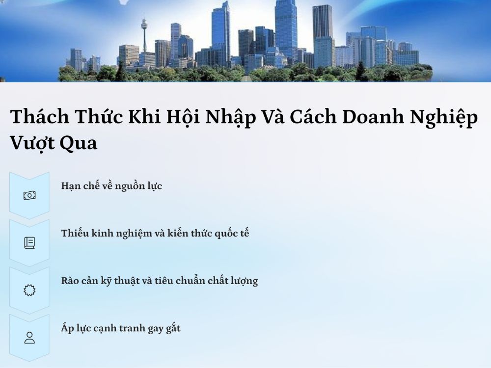 3. Thách thức khi hội nhập và cách doanh nghiệp vượt qua