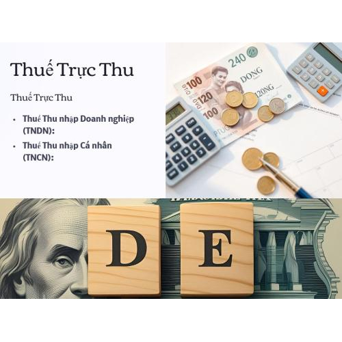 1. Thuế trực thu: đánh thẳng vào lợi nhuận và thu nhập