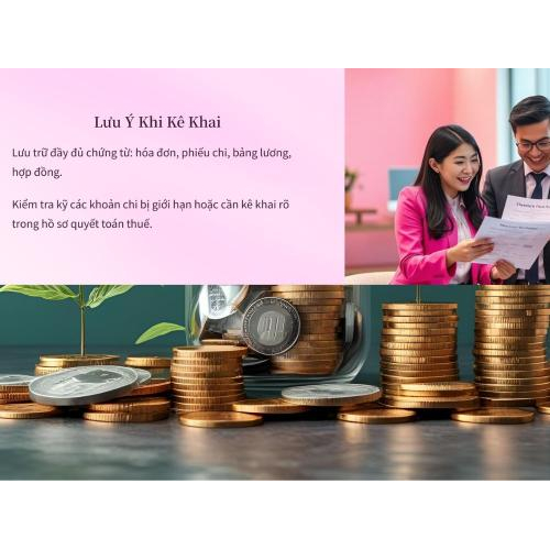 4. Lưu ý khi kê khai chi phí