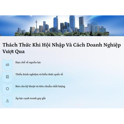 3. Thách thức khi hội nhập và cách doanh nghiệp vượt qua