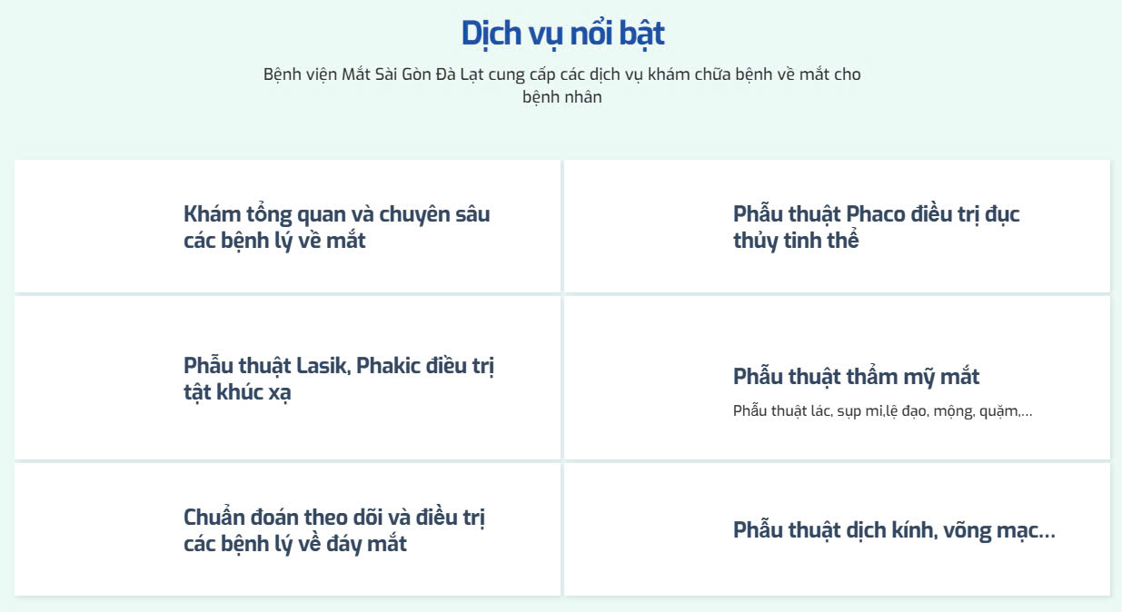 Dịch vụ nổi bật