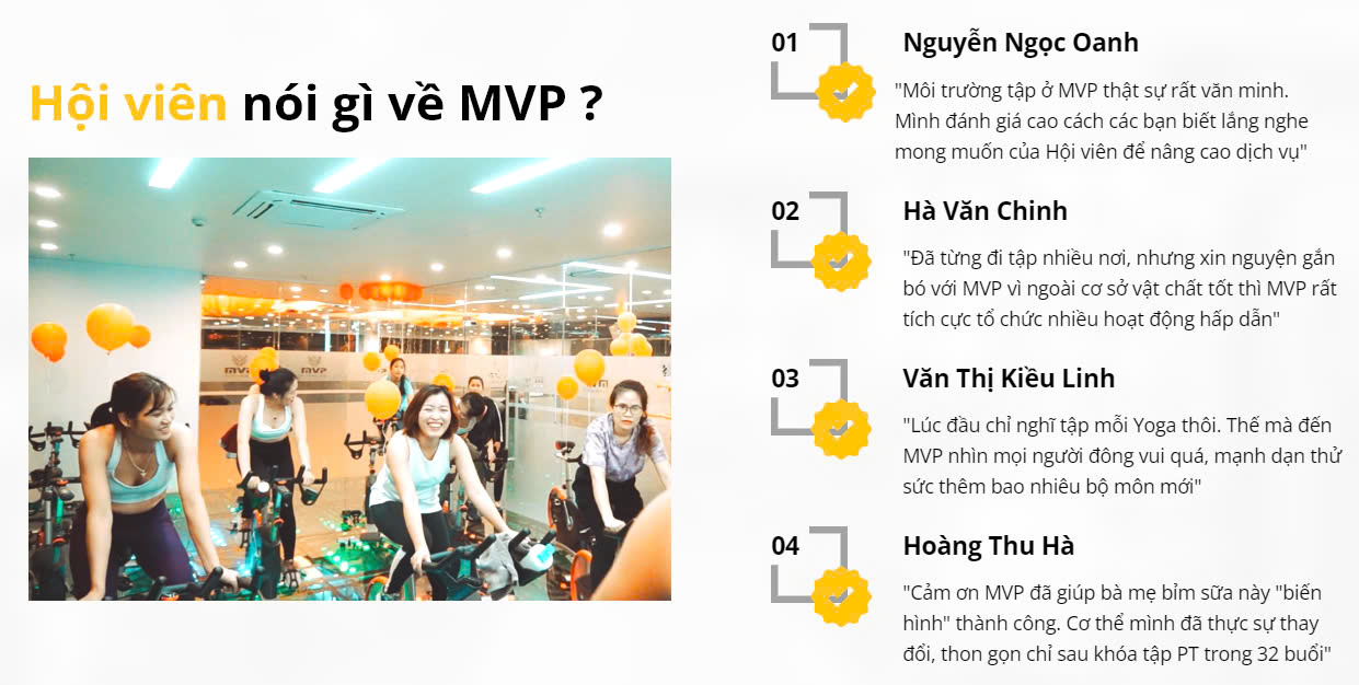 Hội viên nói gì về MVP?