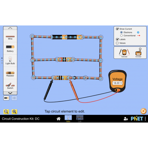 (Mô phỏng) Vật lý: Circuit Construction Kit: DC (Bộ xây dựng mạch: DC)