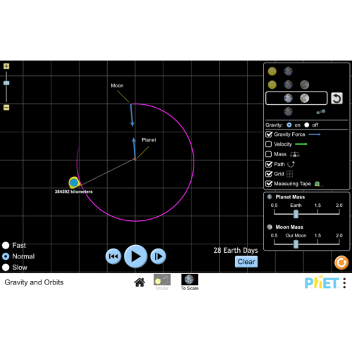 (Mô phỏng) Khoa học Trái Đất - Trọng lực và quỹ đạo