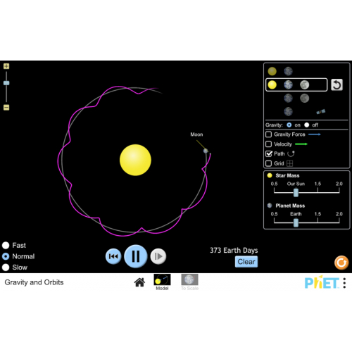 (Mô phỏng) Khoa học Trái Đất - Trọng lực và quỹ đạo