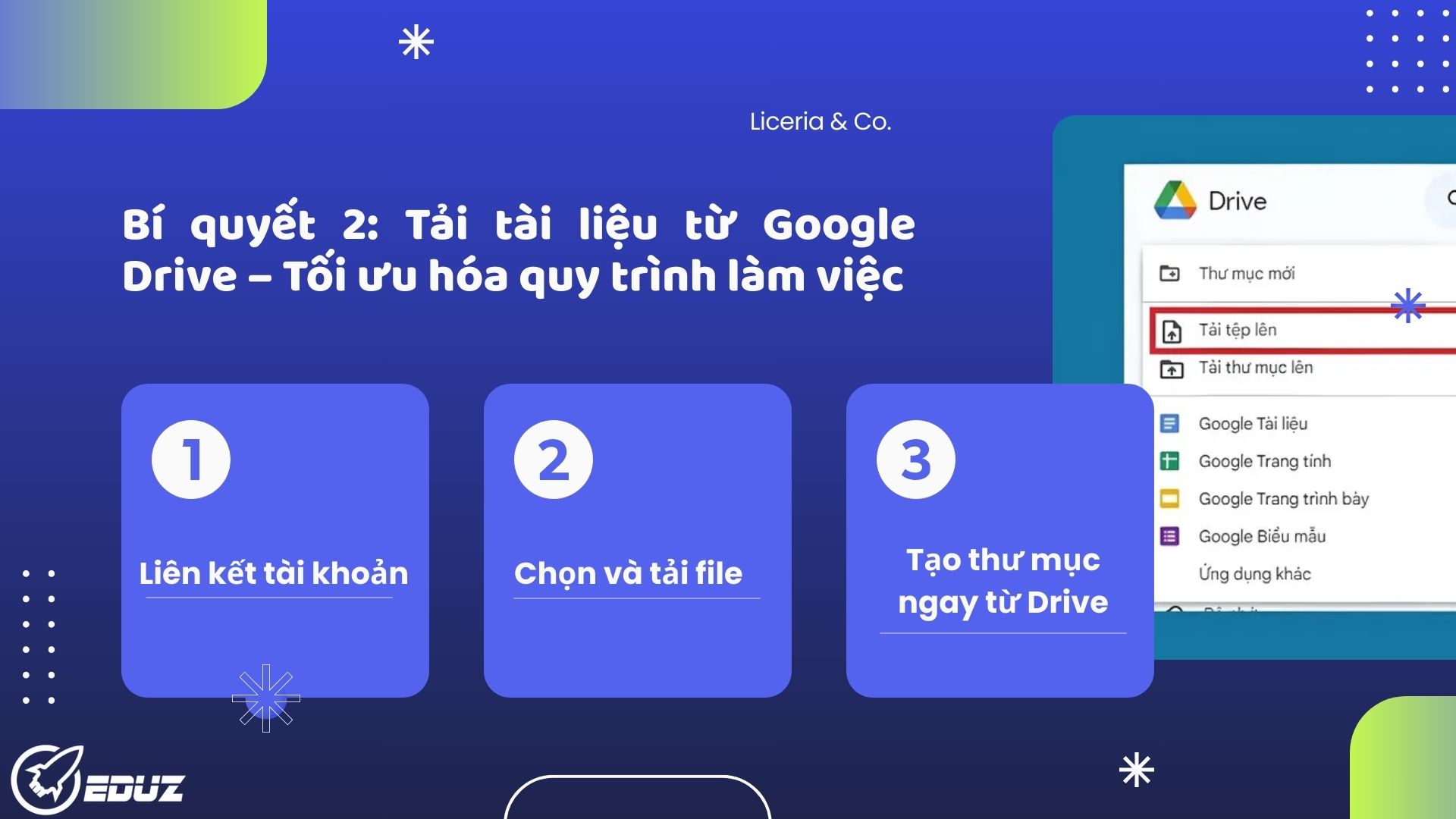 Bí quyết 2: Tải tài liệu từ Google Drive – Tối ưu hóa quy trình làm việc