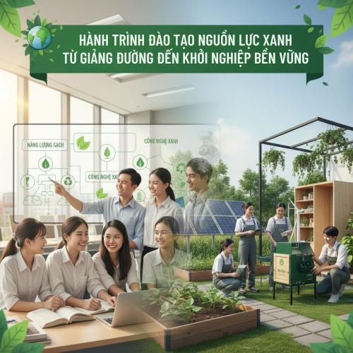 Hành Trình Đào Tạo Nguồn Lực Xanh – Từ Giảng Đường Đến Khởi Nghiệp Bền Vững