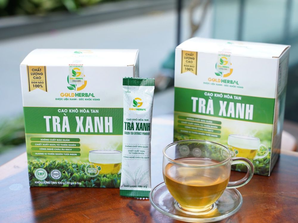 1. Cao khô hòa tan trà xanh
