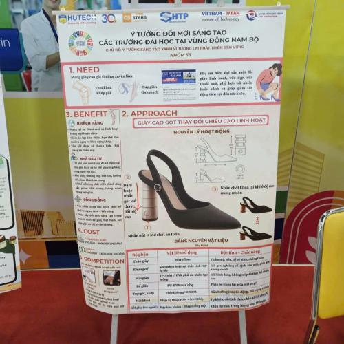 Dự Án Khởi Nghiệp: Giày Cao Gót Thay Đổi Chiều Cao Hinh Hoạt