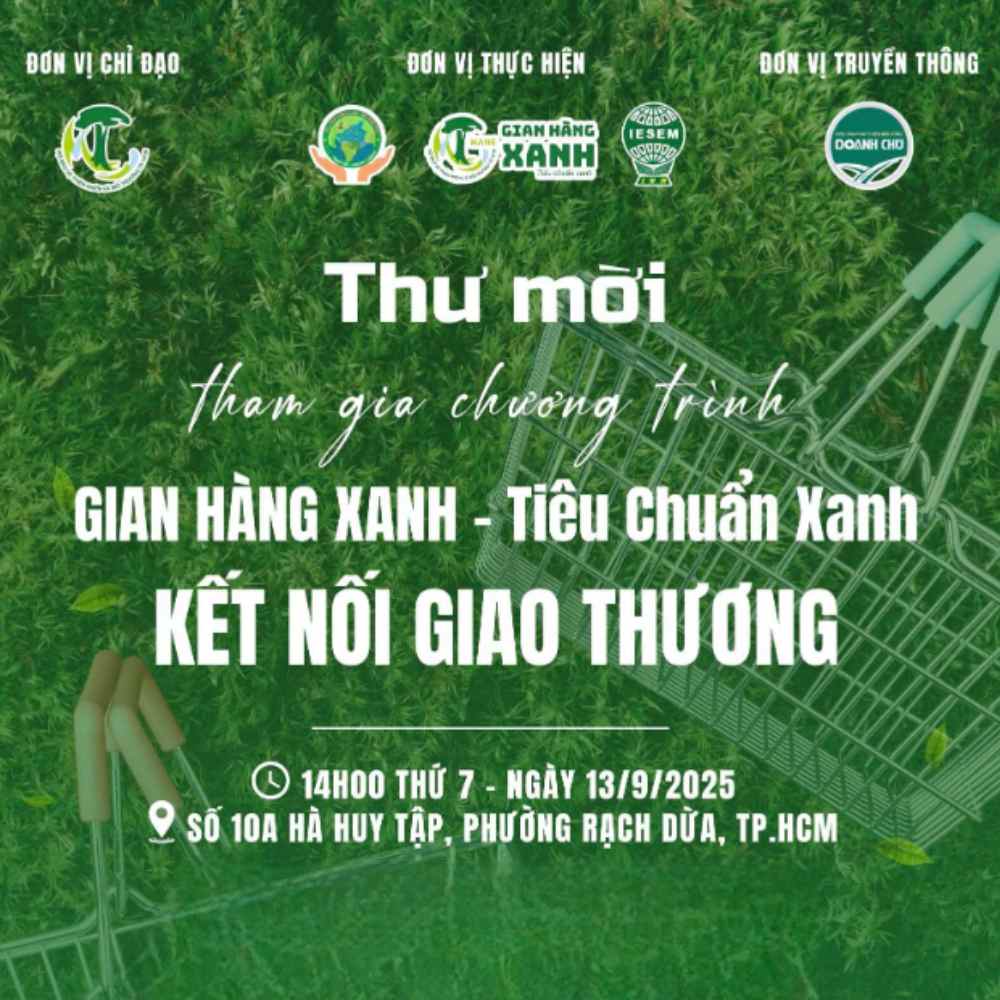 Thư Mời Tham Gia Chương Trình Gian Hàng Xanh - Tiêu Chuẩn Xanh