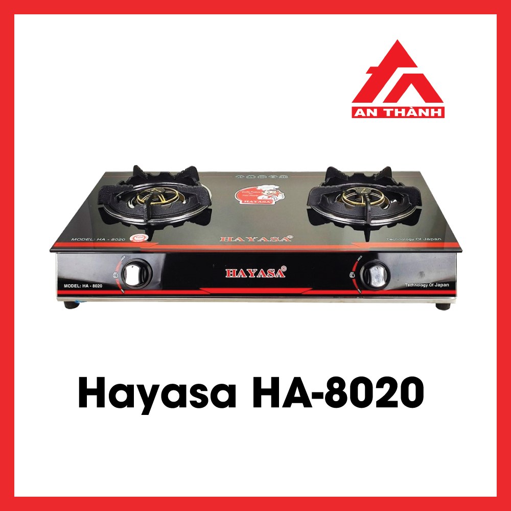 Bếp Gas Đôi Kiếng Cường Lực - Hayasa HA8020