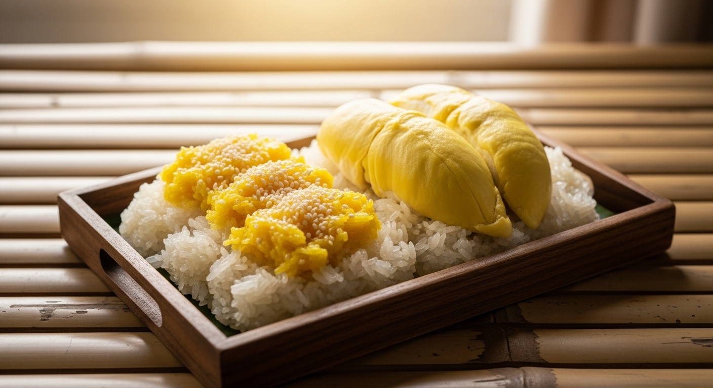 Từ trái sầu riêng chín cây đến bàn tiệc miệt vườn