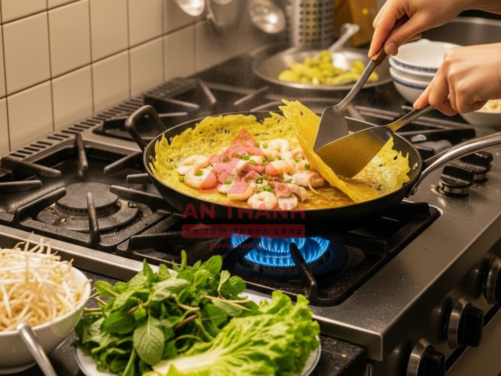 Cách làm bánh xèo luôn giòn ngon - Bí quyết của Bếp Miền tây
