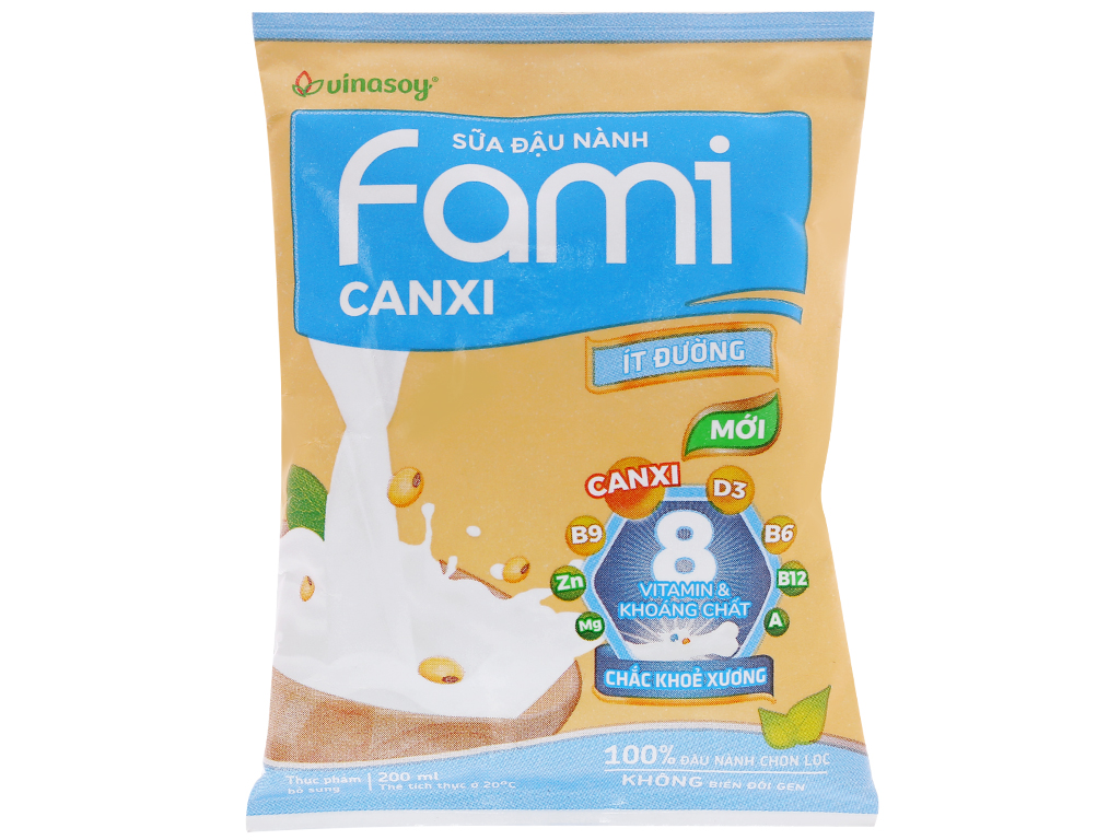 Ưu điểm nổi bật của sữa đậu nành Fami Canxi ít đường: