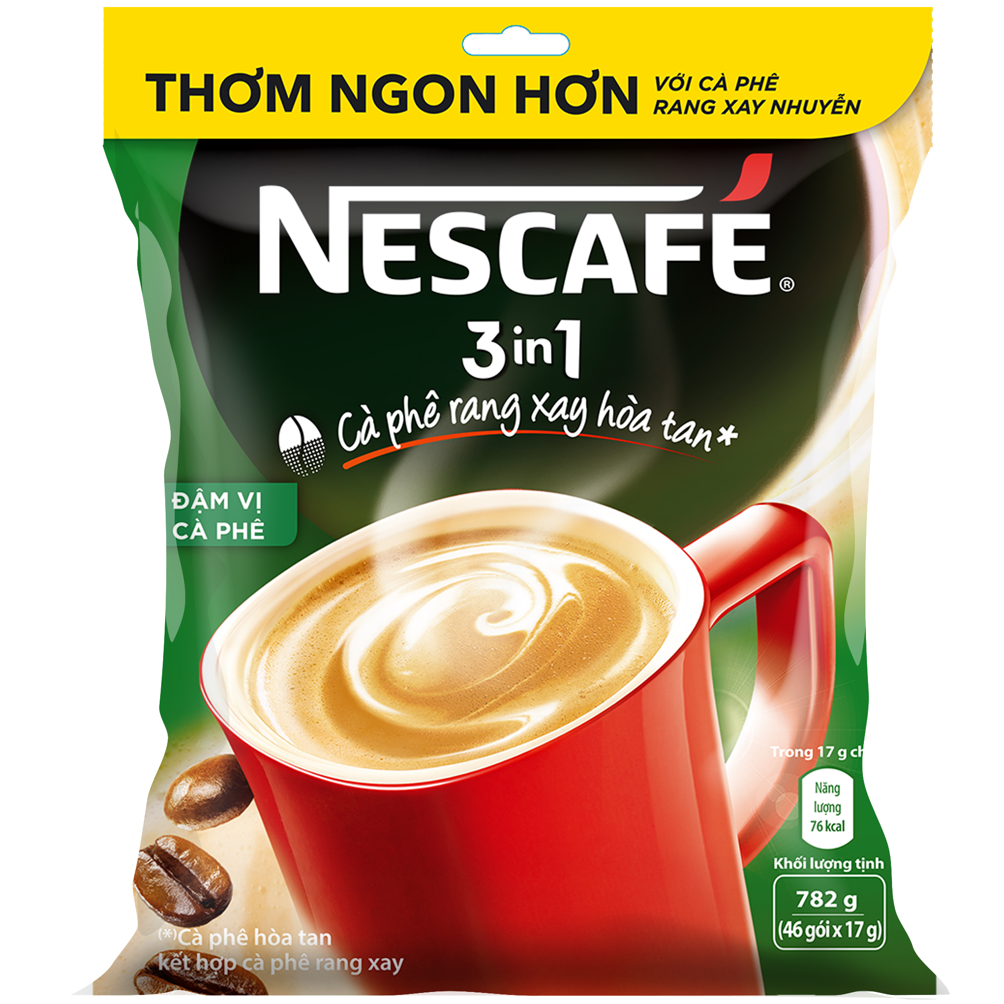 Túi 46 gói Nescafé đậm vị cà phê (17g)