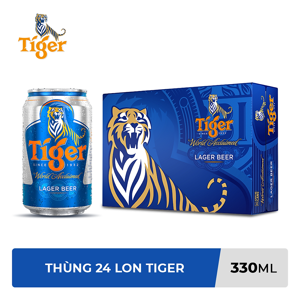 Thùng bia Tiger 24 lon