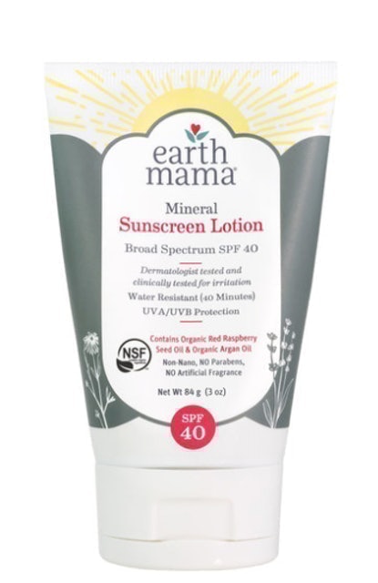 Kem chống nắng Earth Mama Mineral Sunscreen Lotion SPF40