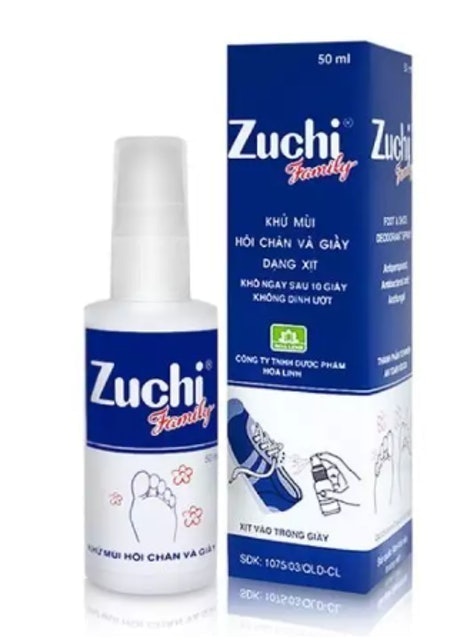 Xịt khử mùi hôi chân Zuchi Family