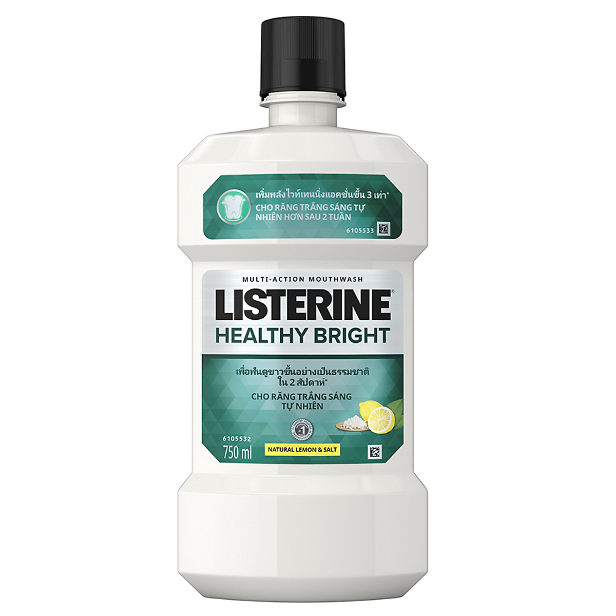 Nước súc miệng Listerine Healthy Bright