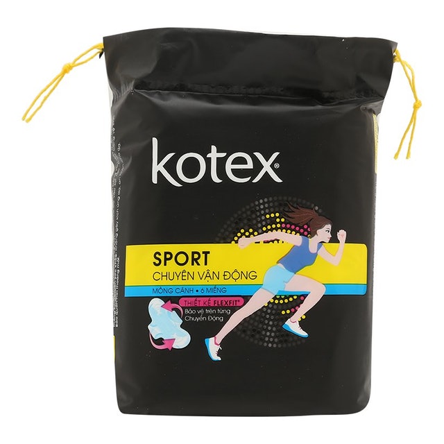 Băng vệ sinh Kotex siêu mỏng có cánh Sport 