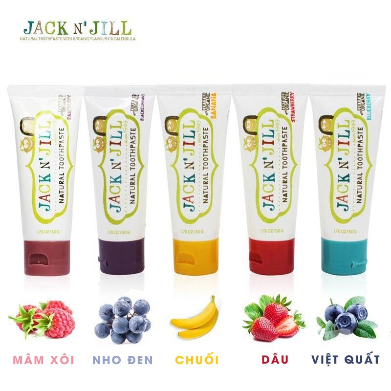 Kem đánh răng Jack N’Jill Natural Toothpaste Raspberry