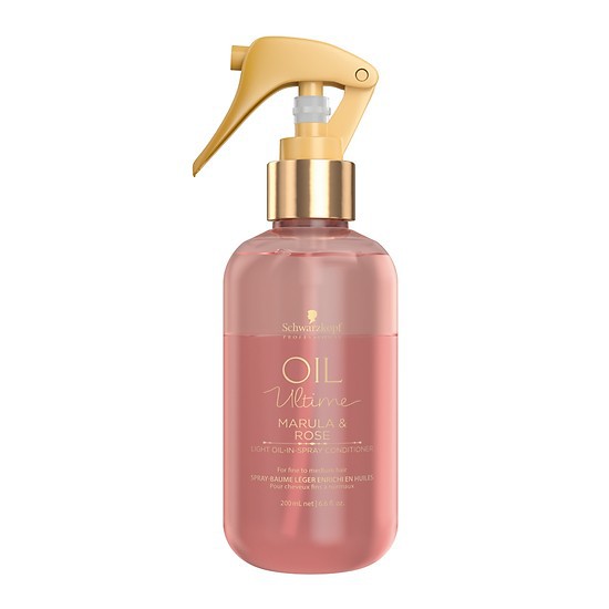 Xịt dưỡng tóc Schwarzkopf Ultime Marula & Rose Light Oil-In-Spray Conditioner