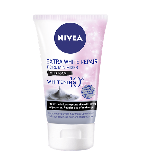 Sữa rửa mặt Nivea Extra White Pore Minimiser Mud Foam 