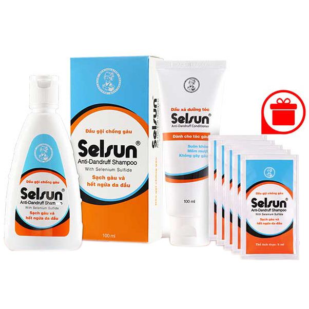 Bộ sản phẩm chống gàu Selsun RMV-S-Pack2