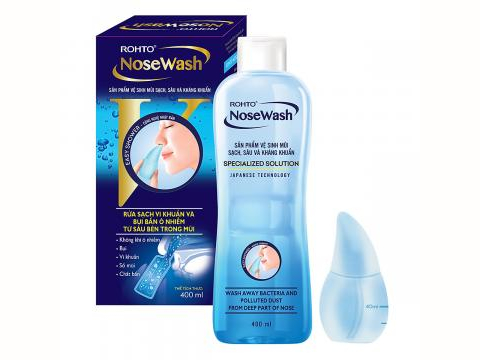 Bộ sản phẩm vệ sinh mũi Rohto NoseWash (1 bình vệ sinh mũi Easy Shower và 1 bình dung dịch 400 ml) - 8362_41e9c9f1cB