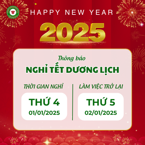 Lịch nghỉ tết Dương lịch 2025