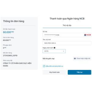 Hướng Dẫn Thanh Toán VNPAY