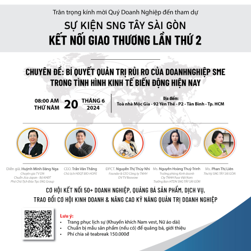 SNG Tây Sài Gòn-  Kết Nối Giao Thương Lần 2