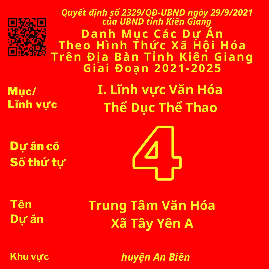 10Ba7216_843Ef1 C2B4D3D29aH8C73 Dự Án Có Số TT 4: Trung Tâm Văn Hóa Xã Tây Yên A