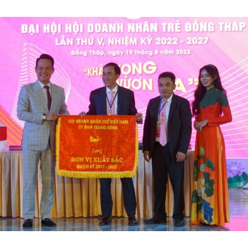 Ông Trần Huy Hiển đắc cử Chủ tịch Hội Doanh nhân trẻ tỉnh Đồng Tháp lần thứ V, nhiệm kỳ 2022-2027