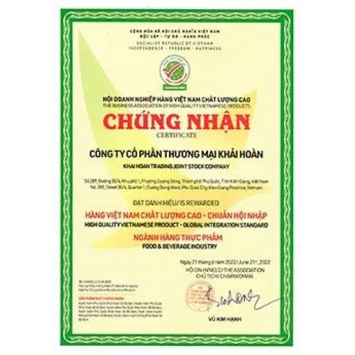 Chứng nhận chất lượng