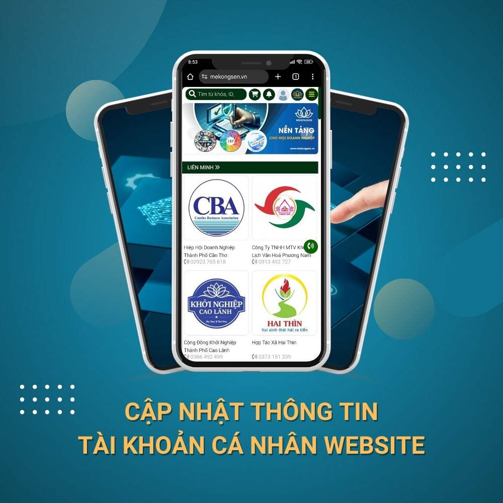 Hướng Dẫn Cập Nhật Thông Tin Cá Nhân Trên Website