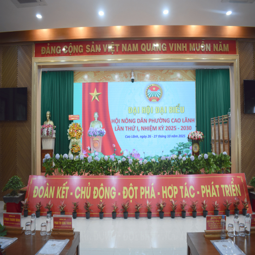 Mekong Sen – Đồng Hành Cùng Đại Hội Nông Dân Phường Cao Lãnh Lần Thứ I, Nhiệm Kỳ 2025 – 2030