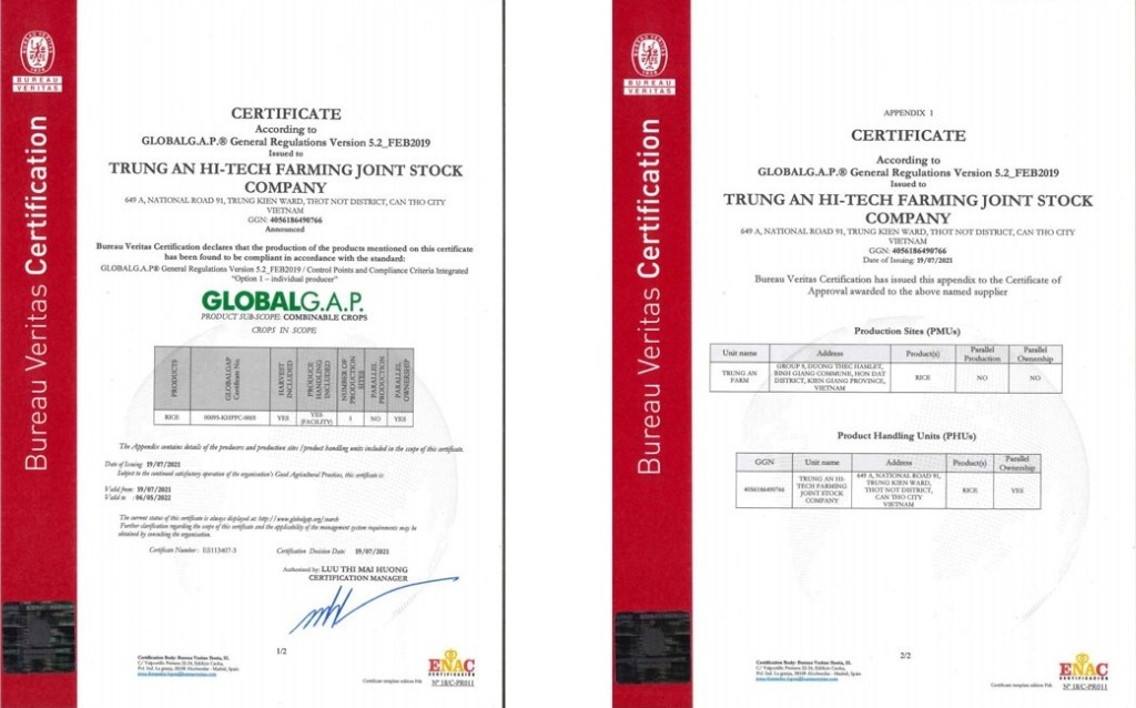 Global G.A.P – tiêu chuẩn chứng nhận thực hành sản xuất nông nghiệp tốt