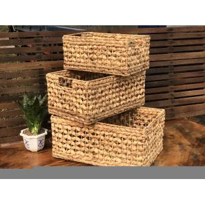 Khay Lục Bình Mẫu Bông Có Quai Cầm - Size M [40x25x18cm]