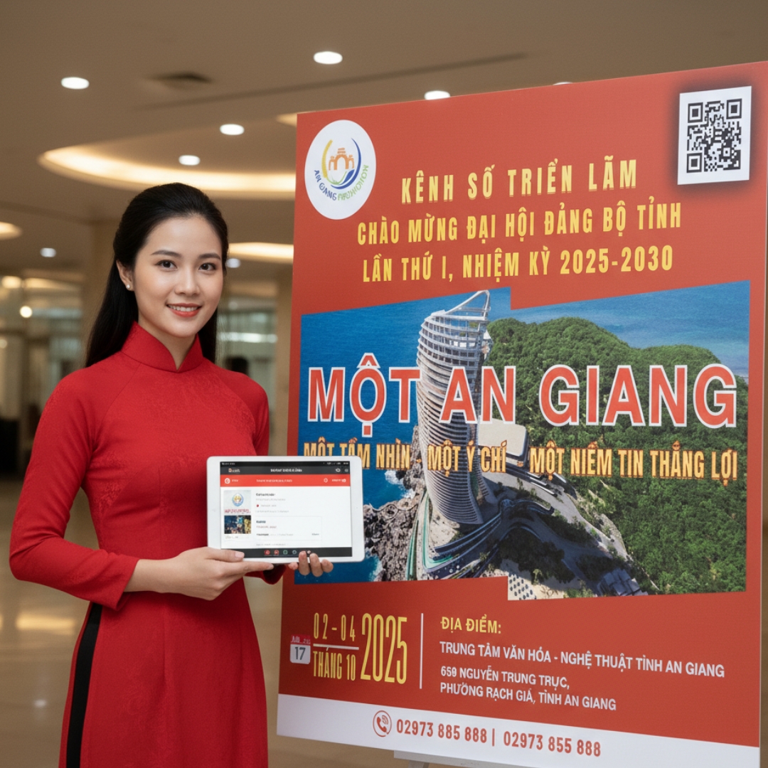 Kênh Số: Triển Lãm Chào Mừng Đại Hội Đảng Bộ Tỉnh An Giang Lần Thứ I, Nhiệm Kỳ 2025-2030