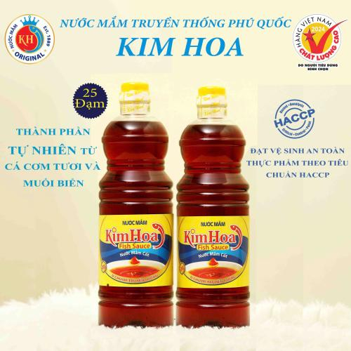 Nước mắm Kim Hoa 25N, Chai 1L