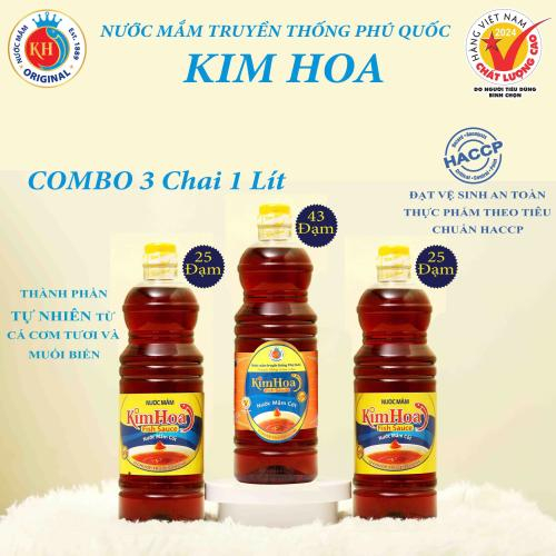 Nước mắm Kim Hoa 25N, Chai 1L