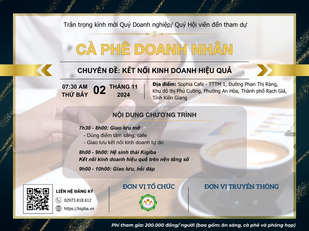 KIGIBA – Cà Phê Doanh Nhân Lần Thứ 1