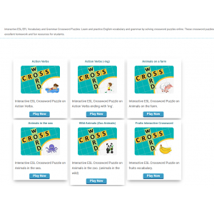 (Game/Web học tập) Interactive Crossword Puzzles